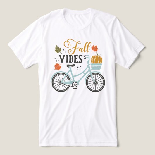 Fall Vibes by Bicycle Tri-Blend Shirt (Design Vorderseite)