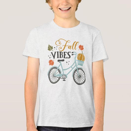 Fall Vibes by Bicycle Tri-Blend Shirt (Vorderseite)