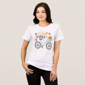 Fall Vibes by Bicycle Tri-Blend Shirt (Vorderseite voll)
