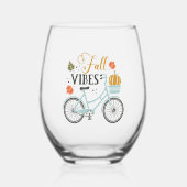 Fall Vibes by Bicycle Weinglas Ohne Stiel (Vorderseite)