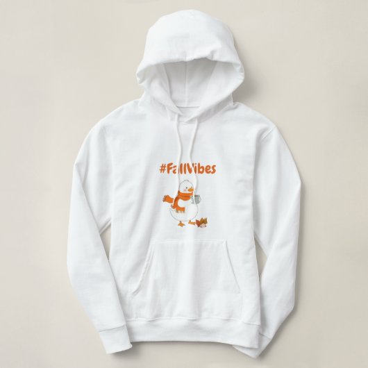 Fall Vibes Cozy Duck Hoodie - Herbst Sweatshirt (Design vorne)