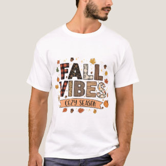 Fall Vibes Cozy Season Graphic T-Shirt