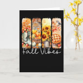 Fall Vibes Cozy Season Pumpkin Flower Pie Thanksgi Karte (Gelbe Blume)
