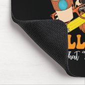 Fall Vibes, dass Lehrer Life Leopard Pumpkin Fall Mousepad (Ecke)