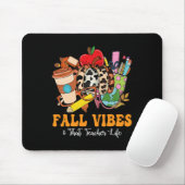 Fall Vibes, dass Lehrer Life Leopard Pumpkin Fall Mousepad (Mit Mouse)