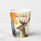 Fall vibes Deer - Geburtstag Pappbecher (Vorderseite)
