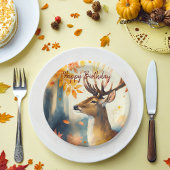 Fall vibes Deer - Geburtstag Pappteller