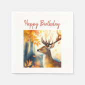 Fall vibes Deer - Geburtstag Serviette (Vorderseite)