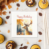 Fall vibes Deer - Geburtstag Serviette