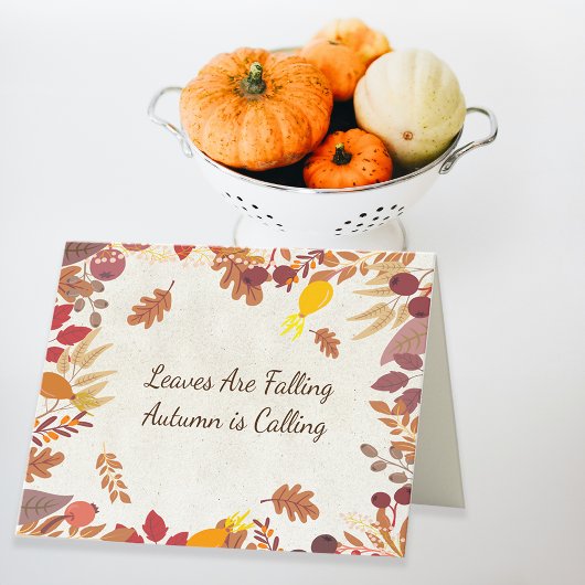 Fall Vibes Erntedank - Benutzerdefinierte Message- Karte