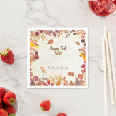 Fall Vibes Erntedank Dinner Party Anpassen Serviette (Beispiel)