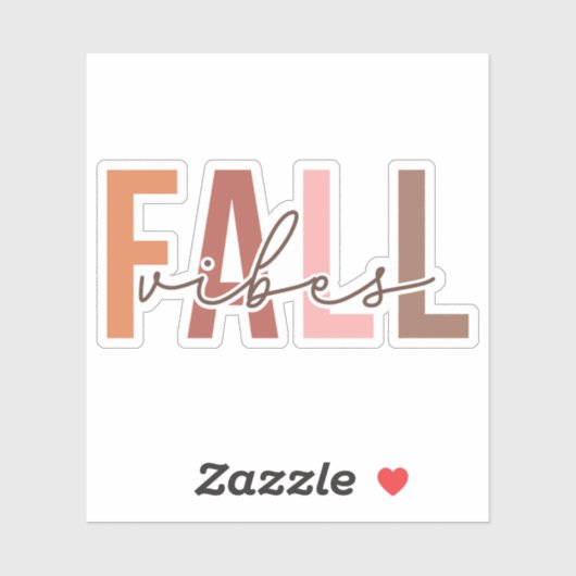 Fall Vibes | Fall | Vinyl, kundenspezifisch geschn Aufkleber (Blatt)