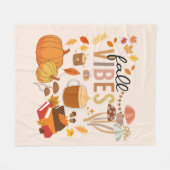 Fall Vibes Fleecedecke (Vorderseite (Horizontal))