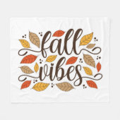 Fall Vibes Fleecedecke (Vorderseite (Horizontal))