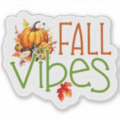 Fall Vibes & Forest Whispers Aufkleber (Vorderseite)