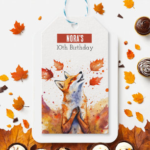Fall vibes Fox - Geburtstagsparty - Geschenkanhänger