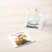 Fall vibes Frog - Geburtstag Untersetzer (Vor Ort)