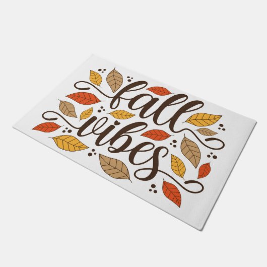 Fall Vibes Fußmatte (Schrägansicht)