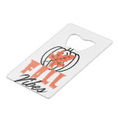 Fall Vibes Geldbeutel Flaschenöffner (Rückseite Schrägansicht)