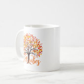 Fall Vibes - Gemütlicher Fall Tree Kaffeetasse (Vorderseite Links)