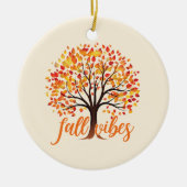 Fall Vibes - Gemütlicher Fall Tree Keramik Ornament (Vorne)