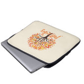 Fall Vibes - Gemütlicher Fall Tree Laptopschutzhülle (Vorne Knopf)