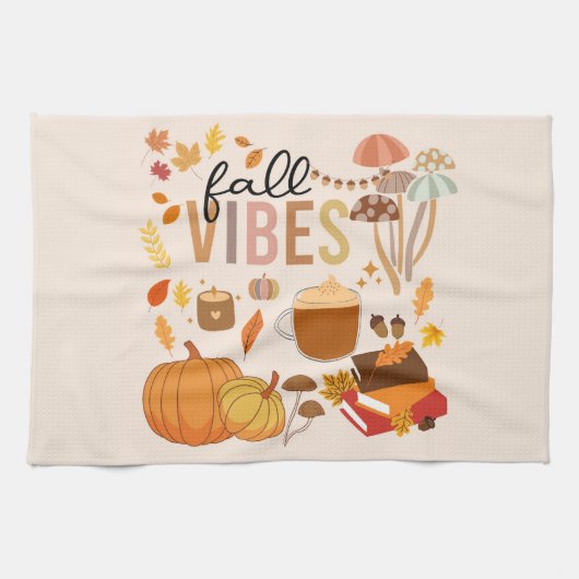 Fall Vibes Geschirrtuch (Horizontal)