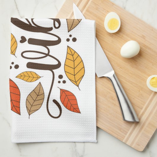 Fall Vibes Geschirrtuch (Viertel Falte)