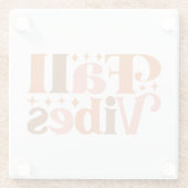 Fall Vibes Glasuntersetzer (Rückseite)