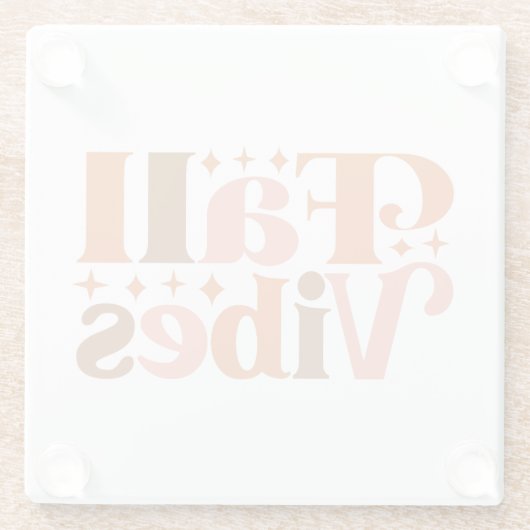 Fall Vibes Glasuntersetzer (Rückseite)