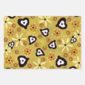 Fall Vibes Hearts Multi-Color Pattern Decoupage Geschenkpapier Set (Vorderseite)