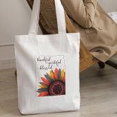 Fall Vibes Herbstboho Sonnenblume Dankend Tote Tas Tragetasche