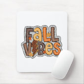 Fall Vibes Herbstlaubs Pumpkin Gewürz Erntedank Mousepad (Mit Mouse)