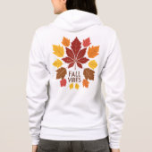 Fall Vibes - Herbstleaves Herzdesign Hoodie (Rückseite)