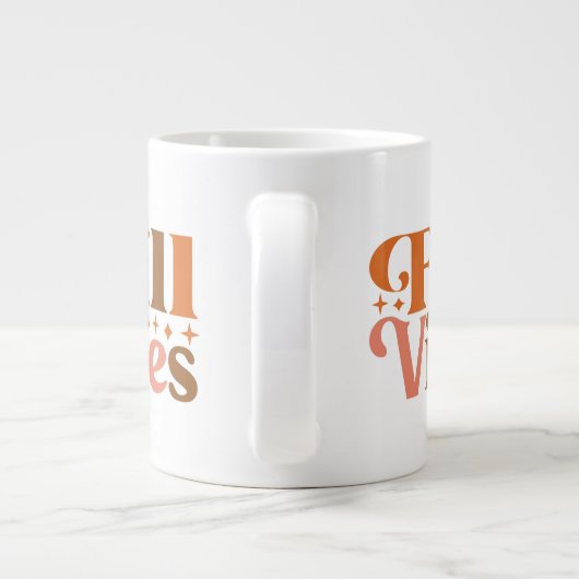 Fall Vibes Jumbo-Tasse (Rückseite)