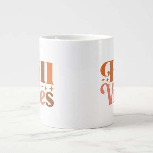 Fall Vibes Jumbo-Tasse (Vorderseite)