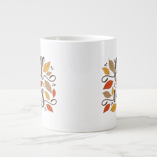 Fall Vibes Jumbo-Tasse (Vorderseite)