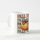 Fall Vibes Kaffeetasse (Vorderseite Links)