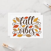 Fall Vibes Karte (Vorderseite/Rückseite Beispiel)