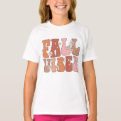 Fall Vibes Kinder Shirt, Herbst Erntedank Kinder T-Shirt (Vorderseite)