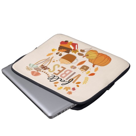 Fall Vibes Laptopschutzhülle (Vorne Knopf)
