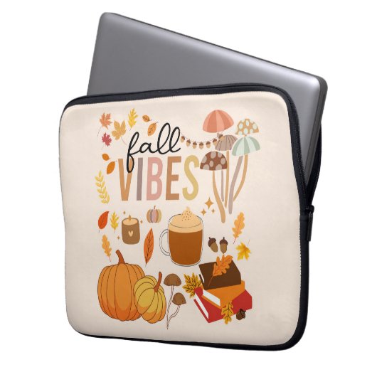 Fall Vibes Laptopschutzhülle (Vorderseite Links)