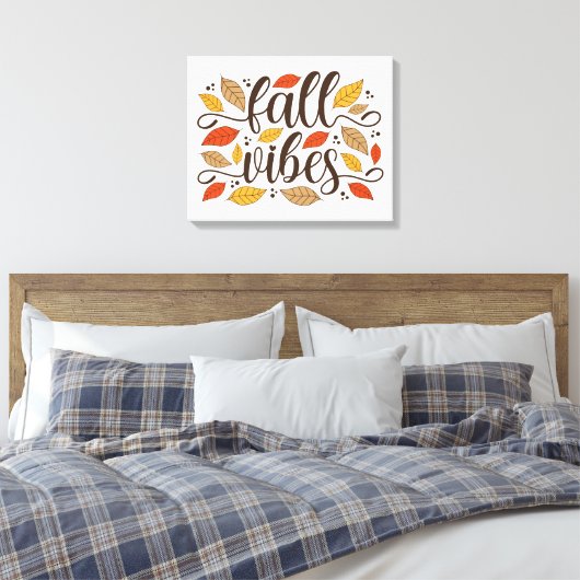 Fall Vibes Leinwanddruck (Insitu (Schlafzimmer))