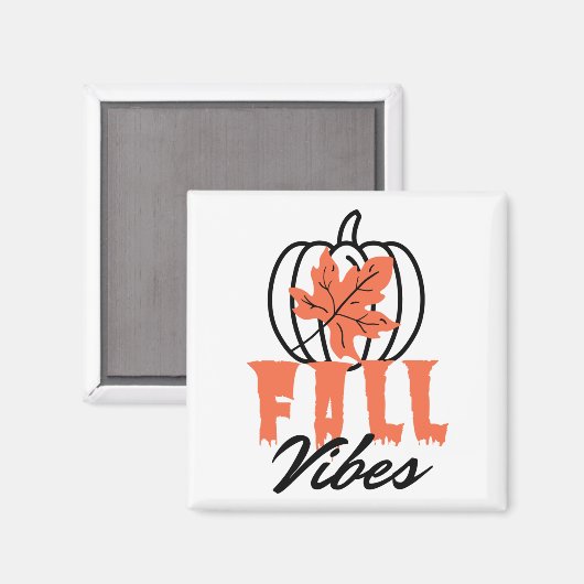 Fall Vibes Magnet (Vorderseite/Rückseite)