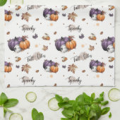 Fall Vibes Nahtloses Muster Geschirrtuch (Gefaltet)