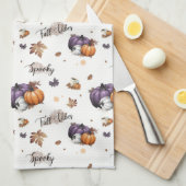 Fall Vibes Nahtloses Muster Geschirrtuch (Viertel Falte)