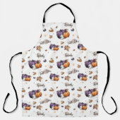 Fall Vibes Nahtloses Muster Schürze (Vorderseite)