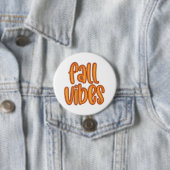 🍂 Fall Vibes Orange Text Graphic Button (Beispiel)