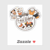 Fall Vibes Oversized T - Shirt.png Aufkleber (Blatt)