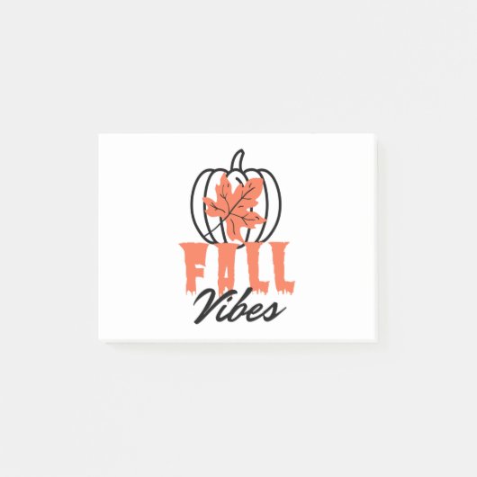 Fall Vibes Post-it Klebezettel (Vorderseite)